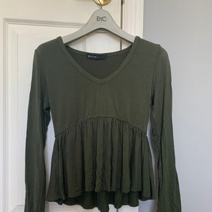 Vintage Bella Swan Olive Top